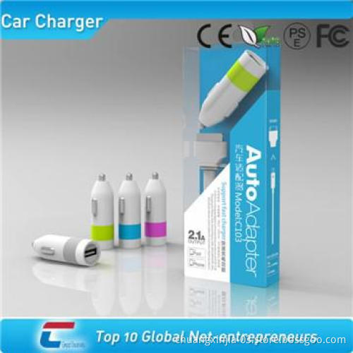 5V wholesale Colorful car charger adapter for mobile phone